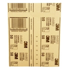 3M™ Aluminum Oxide Sandpaper 99406NA-M, 9 in x 11 in, 50 grit
