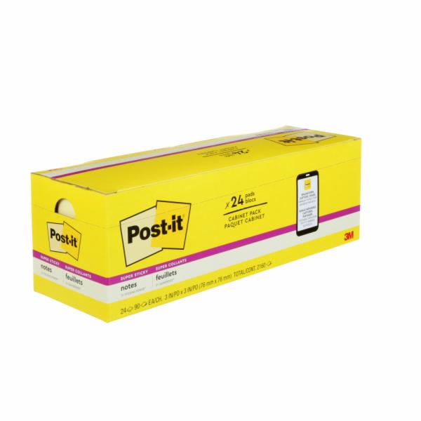 Post-it Super Sticky Notes 654-24SSCP