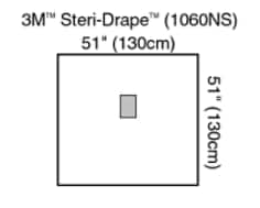 Medium Drape with Incise Film Clear Plastic Illus 1060NS