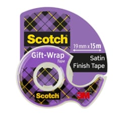 Mounting tape SCOTCH®, 19mm x 1,5m, transparent - PBS Connect Polska:  artykuły, materiały i akcesoria biurowe