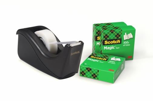  Scotch(R) Magic(TM) Tape in Dispensers, 3/4in. x 600in, Pack  of 2 : Office Adhesives And Accessories : Office Products