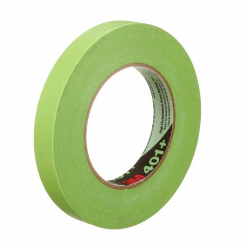 3M™ High Performance Green Masking Tape 401+, 18 mm x 55 m