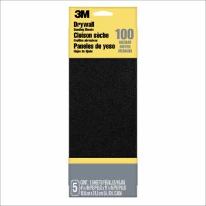 3M™ Drywall Sanding Sheets 9092DC-NA, 4.1875 in x 11 in, 2 Sheet Medium Gritimage