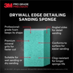 ProGrade Drywall Detail Sanding Sponge B+ Content