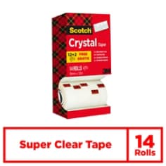 Scotch® Crystal Tape Enhanced Packshot 14 rolls