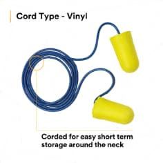 3M™ E-A-R™ TaperFit™ 2 Earplugs 312-1224, Corded, Large Size