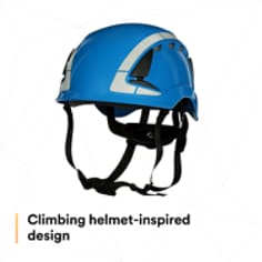 3M™ SecureFit™ Safety Helmet, X5003VX-ANSI, Blue, vented - SI2