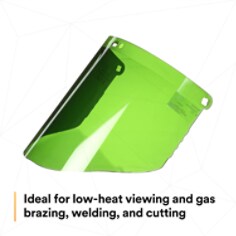 3M™ Polycarbonate Faceshield Window W96IR3, 82705-10000, Shade 3.0 - SI2