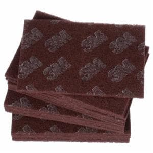 Scotch-Brite Production Hand Pad 8447, HP-HP, A/O Very Fine, Maroon, 6 in x 9 in, 20/Carton, 60 ea/Case image Scotch-Brite Production Hand Pad 8447, HP-HP, A/O Very Fine, Maroon, 6 in x 9 in, 20/Carton, 60 ea/Caseimage