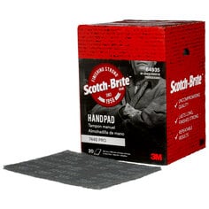 Scotch-Brite™ 7448 PRO Hand Pad, SiC Ultra Fine, Gray, 6 in x 9 in