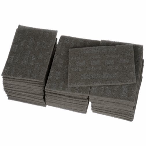 Scotch-Brite™ Ultra Fine Hand Pad 7448B, SiC Ultra Fine, Gray, 6 in x 9 in