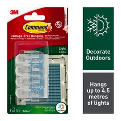 Command™ Outdoor Light Clips Value Pack 17017CLR-AW UKN