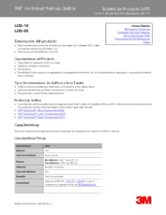 3M™ - Boletín de Producto - Vinilo de Impresión Gráfica - IJ35-10 & IJ35-20 - Versión en español