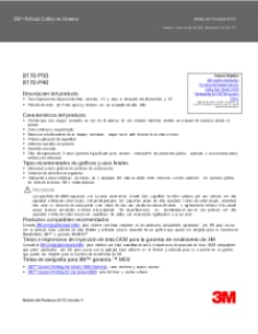 3M™ - Boletín de Producto - Vinilo de Impresión Gráfica - 8170 - Versión en español