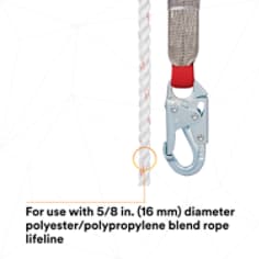 3M™ Protecta® Rope Adjuster with Lanyard 1340005
