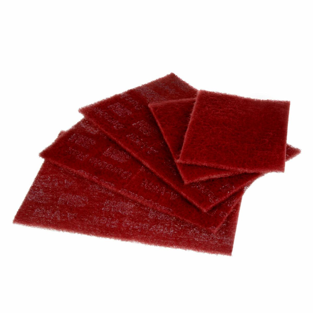 3M Scotch-Brite 64659 Durable Flex Hand Pads - Maroon, For Scuffing & Sanding