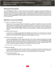 3M™ - BWF - Boletín Técnico - Serie Safety Exterior - Español