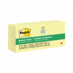 Post-it Notes 653 RP, 2 in x 1.5 in (50,8 mm x 38,1 mm), 100% PEFC, SGSCH-PEFC-COC-110078image
