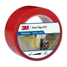 3M™ Vinyl Tape 471, red, single wrapped, front