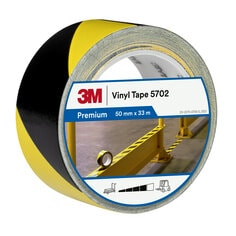 3M™ Safety Stripe Tape 5702, yellow-black, single wrapped, front