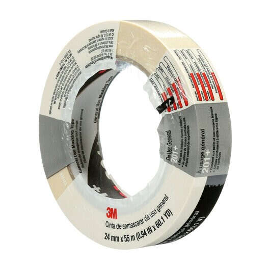3m General Use Masking Tape 1 Tan 24 Mm X 55 M 4 4 Mil 36 Roll Case Individually Wrapped Conveniently Packaged 3m United States