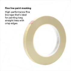 Scotch® Fine Line Tape 218, Green, 1/2 in x 60 yd, 5.0 mil, 72 Rolls/Case