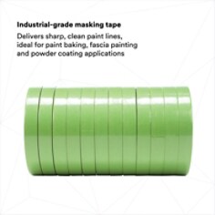 3M™ High Performance Green Masking Tape 401+, 18 mm x 55 m, 48 rolls per case
