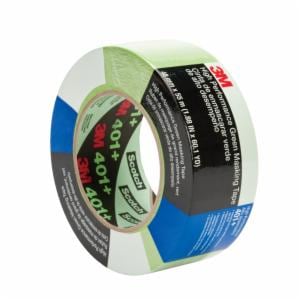 3M™ High Performance Green Masking Tape 401+, 48 mm x 55 m, 12 Roll/Case, Individually Wrapped Conveniently Packaged image 3M™ High Performance Green Masking Tape 401+, 48 mm x 55 m, 12 Roll/Case, Individually Wrapped Conveniently Packagedimage