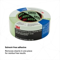 3M™ High Performance Green Masking Tape 401+, 48 mm x 55 m