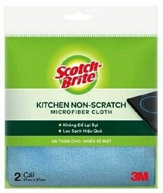 Scotch-Brite™ Khăn Lau Microfiber Không Trầy Xước, 37 cm x 37 cm, 2 Cái/Gói