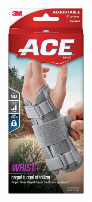 ACE Carpal Tunnel Wrist Stabilizer, Left, 205276, One Sizeimage