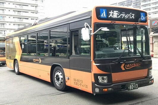 大阪シティバスBRT(いまざとライナー）大型路線バス フルラッピング