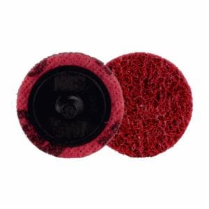 Scotch-Brite Roloc Precision Surface Conditioning Disc, PN-DR, Medium, TR, 1-1/2 in, 25/Carton, 100 ea/Case, Dispenser Packimage