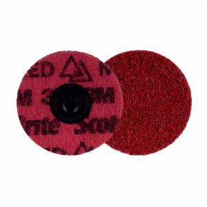 Scotch-Brite Roloc Precision Surface Conditioning Disc, PN-DS, Medium, TS, 3 in, 25/Carton, 100 ea/Case, Dispenser Packimage