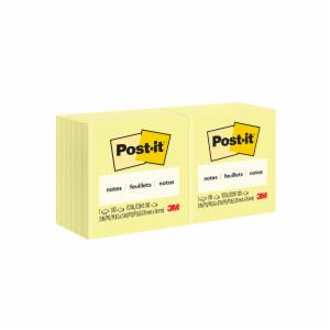 Post-it 654, 3 in x 3 in (76 mm x 76 mm), 100% PEFC, SGSCH-PEFC-COC-110078image