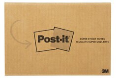 A Post-it® Super Sticky Notes 654-6SSMX-SIOC, 3 in x 3 in (76 mm x 76 mm)