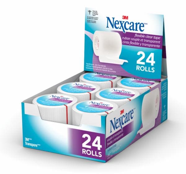 Nexcare Transpore Flexible Clear First Aid Tape 527-P2