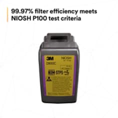 3M™ Secure Click™ Hard Case P100 Particulate Filter D9093C, Hydrogen Fluoride and Nuis