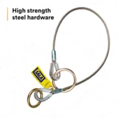 3M™ DBI-SALA® Pass-Thru Cable Tie-Off Adapter Anchor 5900554, Stainless Steel