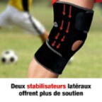 Deux stabilisateurs latéraux offrent plus de soutien