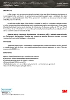 3M™ - Boletim Técnico - BWF - Série Night Vision - Português