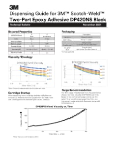 Dispensing Guide for 3M™ Scotch-Weld™ Two-Part Epoxy Adhesive DP420NS Black