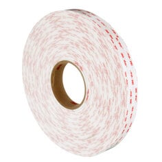 A roll of 3M™ VHB™ Tape 4950, White, 1 in x 36 yd, 45 mil