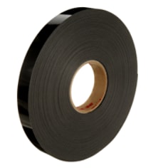 A roll of 3M™ VHB™ Tape 4949, Black, 1 in x 36 yd, 45 mil
