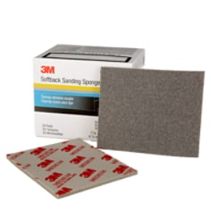 3M™ Softback Sanding Sponge, 02606, 4 1/2 in x 5 1/2 in (11.43 cm x 13.97 cm), Medium120/180