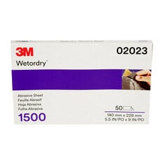 3M™ Wetordry™ Abrasive Sheet, 401Q, 02023, 1500, A-weight