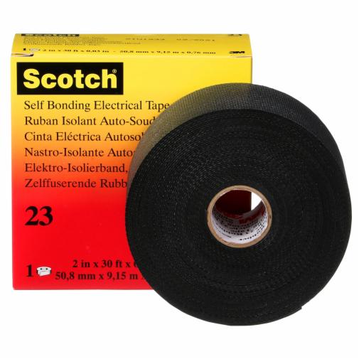 A Scotch® Rubber Splicing Tape 23, 2 in x 30 ft, Black