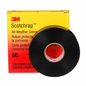 3M™ Scotchrap Vinyl Corrosion Protection Tape 50, 1 in x 100 ft, Unprinted, Black, 1 roll/carton, 10 rolls/Case image 3M™ Scotchrap Vinyl Corrosion Protection Tape 50, 1 in x 100 ft, Unprinted, Black, 1 roll/carton, 10 rolls/Caseimage