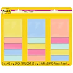 Post-it® Super Sticky Notes Blister Pack, Summer Joy Collection, 2” x 3”, 15 Pack, 45 sheets/pad ​