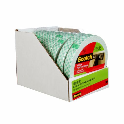 Scotch Indoor Double-Sided Mounting Squares, 1 In X 1 In, 48 Squares - .c